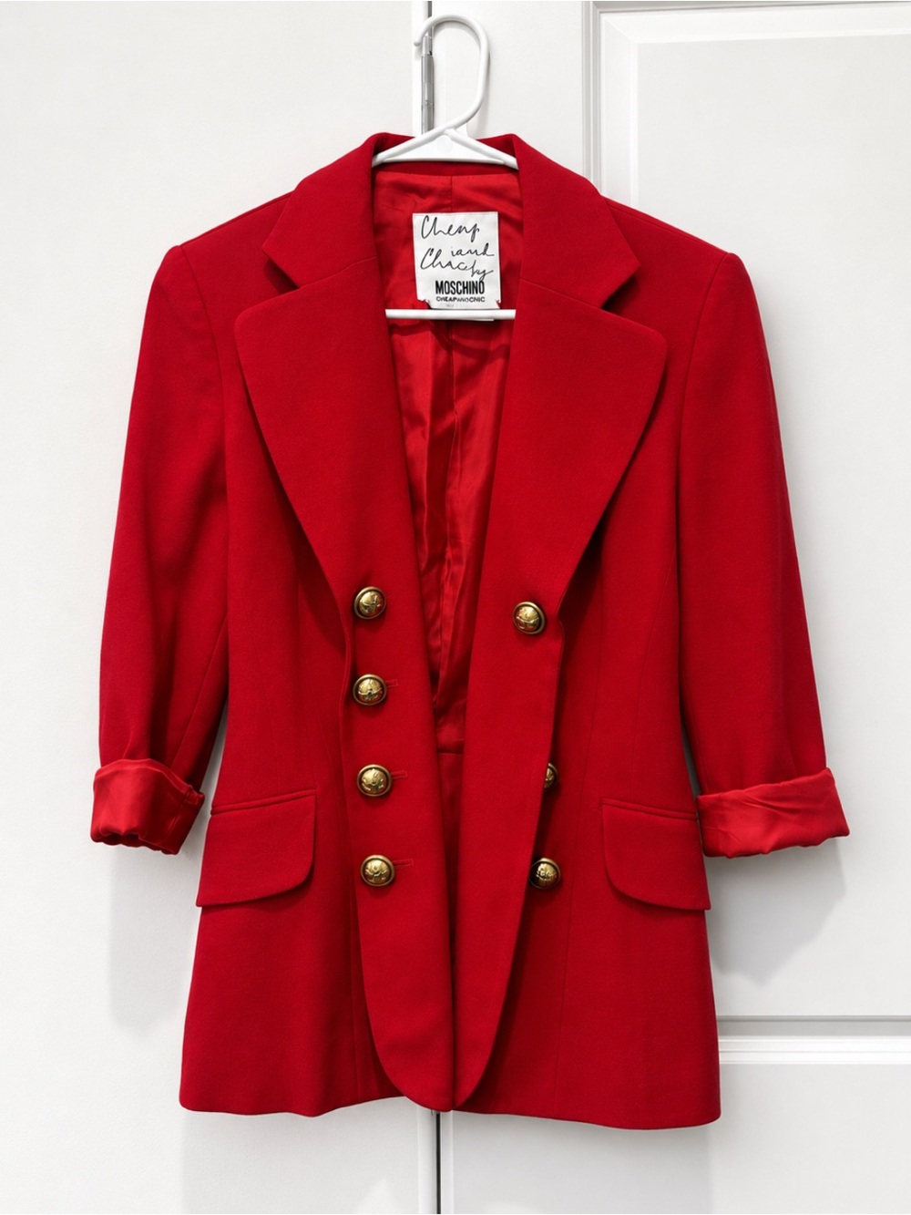 Women’s Vintage Cheap and Chic by Moschino Double Breasted Blazer